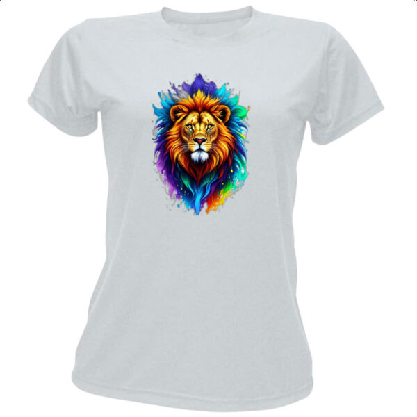 Camiseta Baby Look Leao de Juda Watercorlor Splash