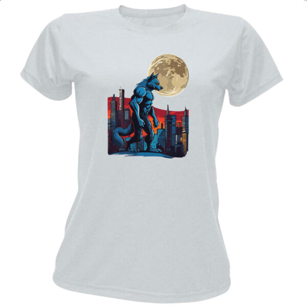 Camiseta Baby Look Lobisomen cidade ao luar