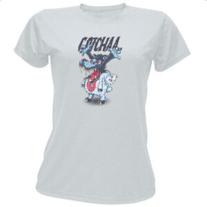 Camiseta Baby Look Lobo em pele de cordeiro