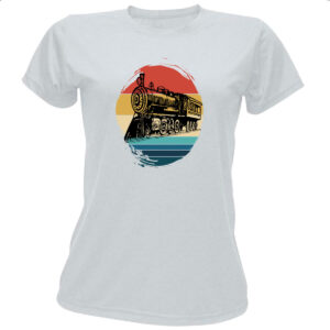 Camiseta Baby Look Locomotiva Sunset