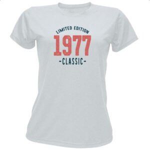 Camiseta Baby Look Limited Edition Classic 1977