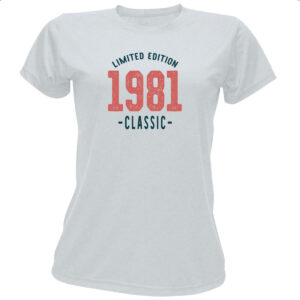 Camiseta Baby Look Limited Edition Classic 1981