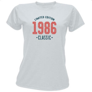 Camiseta Baby Look Limited Edition Classic 1986