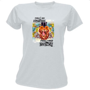 Camiseta Baby Look Mulher forca sobrenome