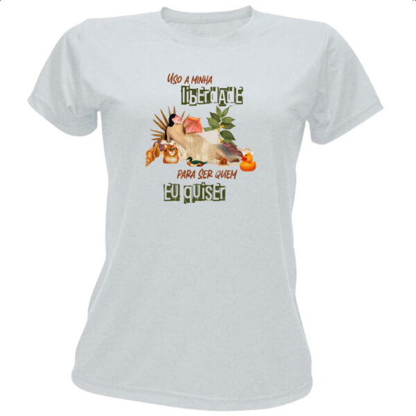 Camiseta Baby Look Mulher liberdade