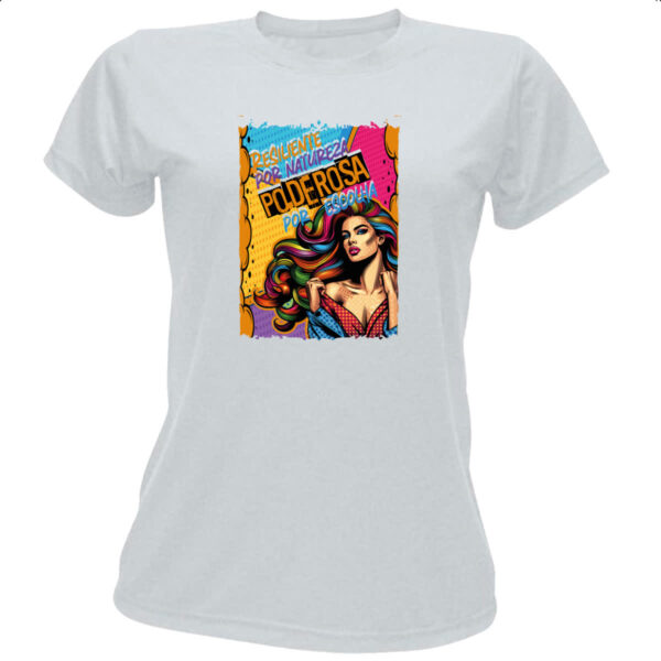 Camiseta Baby Look Mulher resiliente