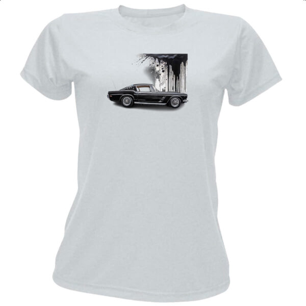 Camiseta Baby Look Muscle Car Grafite Art