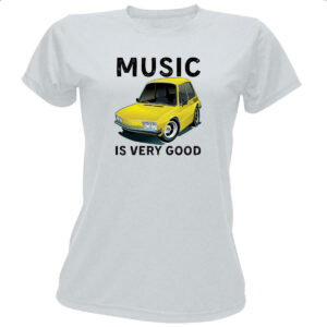 Camiseta Baby Look Music is very good