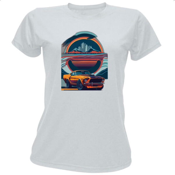 Camiseta Baby Look Mustang Cobra Shelby Colorful Shades