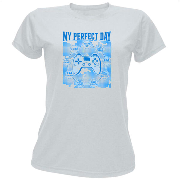 Camiseta Baby Look My perfect day games