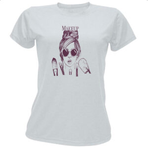 Camiseta Baby Look Makeup Diva e seus pinceis