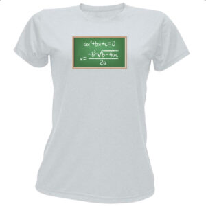 Camiseta Baby Look Matematica equacao segundo grau
