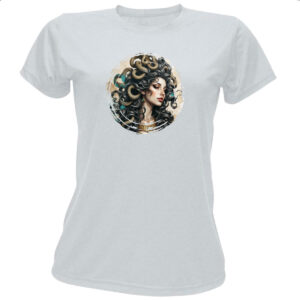 Camiseta Baby Look Medusa beleza perigosa
