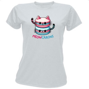 Camiseta Baby Look Meowcarons