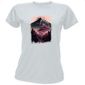 Camiseta Baby Look Montanha Fugi Japao 4