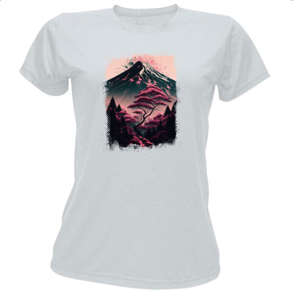 Camiseta Baby Look Montanha Fugi Japao 4