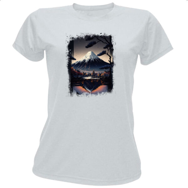 Camiseta Baby Look Montanha Fugi Japao 7