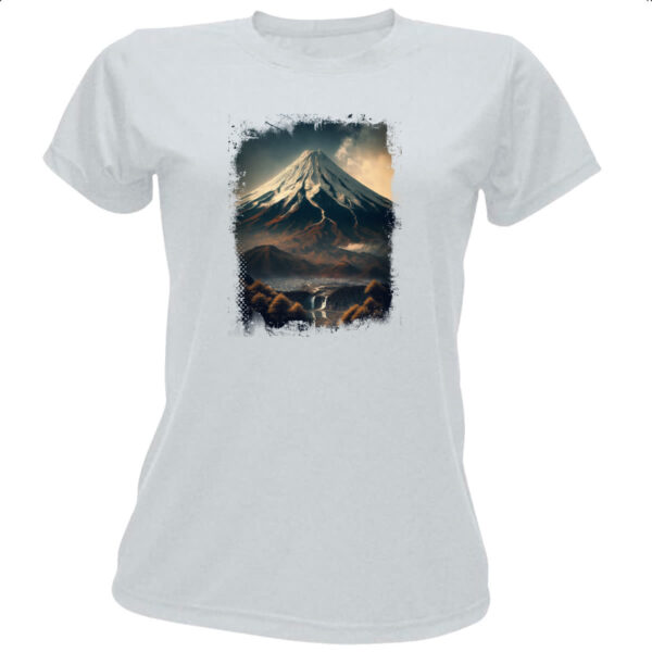 Camiseta Baby Look Montanha Fugi Japao 8