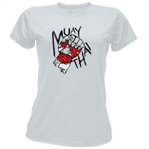 Camiseta Baby Look Muay Thai bandagem