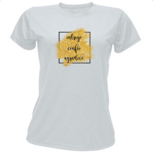 Camiseta Baby Look Ano novo entrego confio agradeco