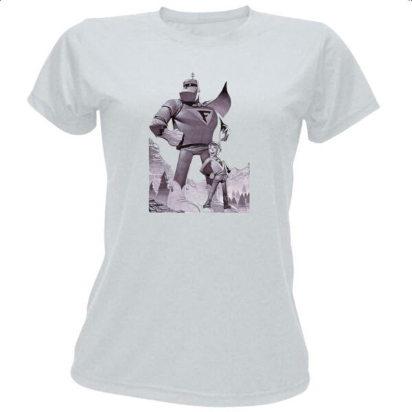 Camiseta Baby Look Nostalgia Frankstein Jr Grafite Arte