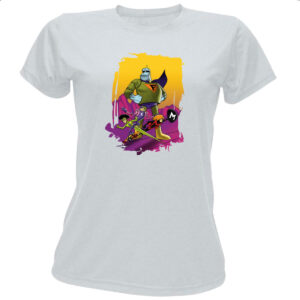 Camiseta Baby Look Nostalgia Frankstein Jr e os Impossiveis