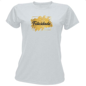 Camiseta Baby Look Ano novo felicidade