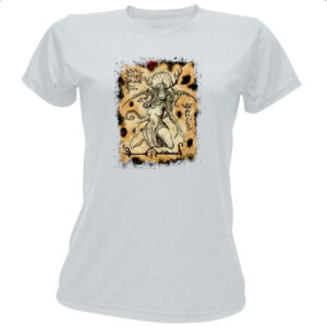 Camiseta Baby Look Necronomicon Fragmento Deusa Hiperboria