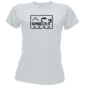 Camiseta Baby Look Nordeste Placa Xilografia Elementos