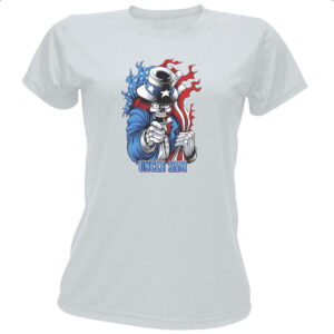 Camiseta Baby Look Uncle Sam Skull
