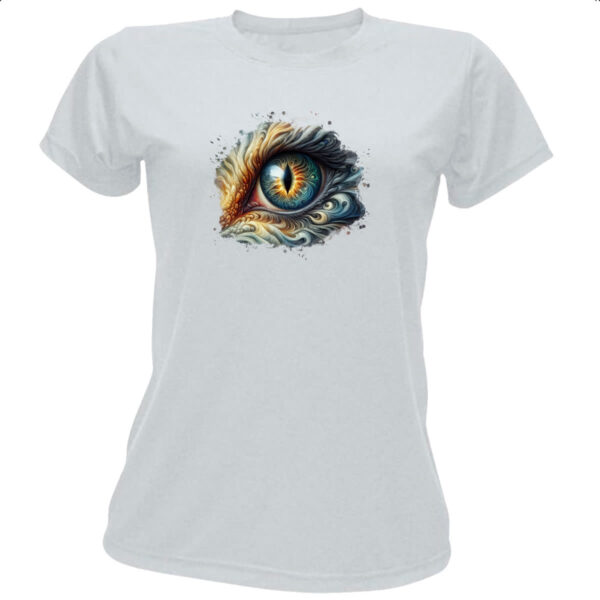 Camiseta Baby Look Olho de dragao watercolor