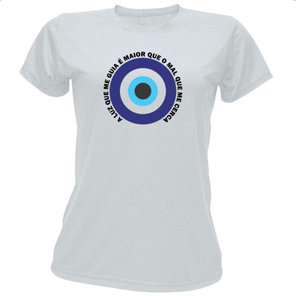 Camiseta Baby Look Olho grego luz que me guia