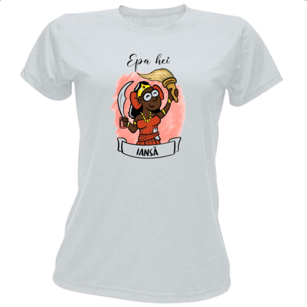 Camiseta Baby Look Orixas Cartoon Iansa Epa Hei