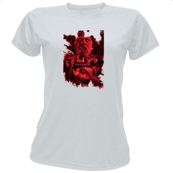 Camiseta Baby Look O exorcista sangrento