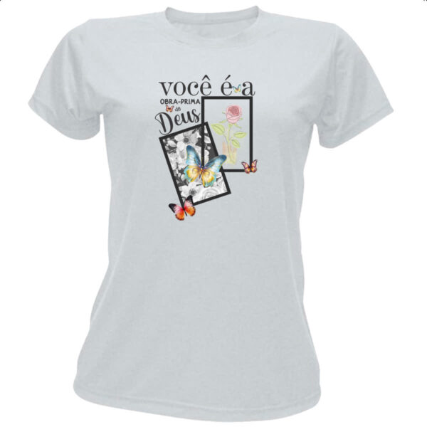 Camiseta Baby Look Obra prima de Deus