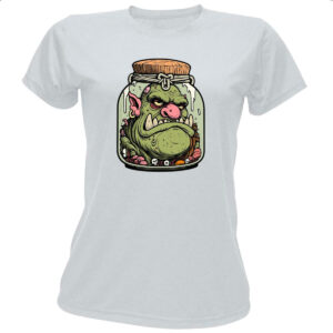 Camiseta Baby Look Ogro em conserva