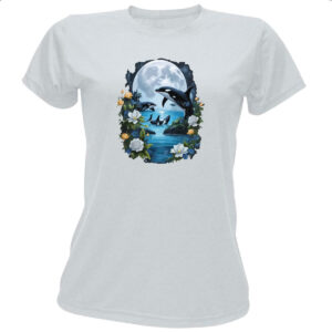 Camiseta Baby Look Orca ao luar