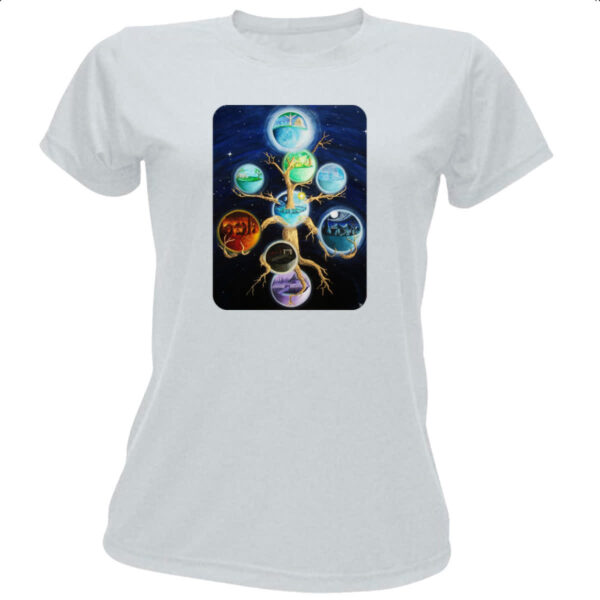 Camiseta Baby Look Os noves reinos - Mitologia Viking
