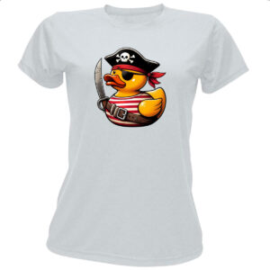 Camiseta Baby Look Patinho de borracha Pirata