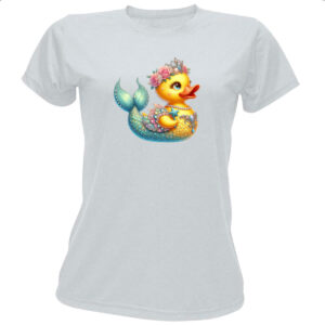 Camiseta Baby Look Patinho de borracha Sereia