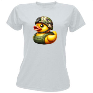 Camiseta Baby Look Patinho de borracha Soldado