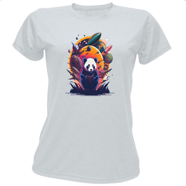 Camiseta Baby Look Panda Sideral