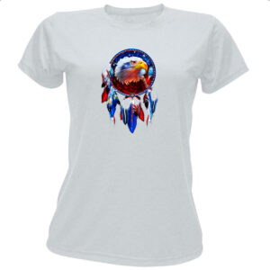 Camiseta Baby Look Apanhador de sonhos aguia americana