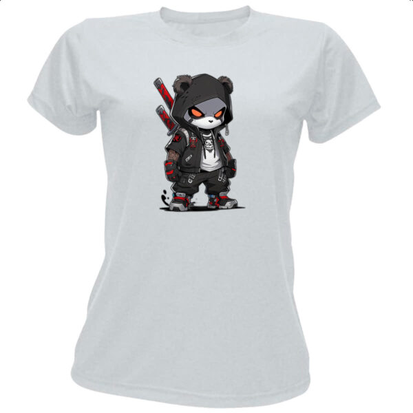 Camiseta Baby Look Panda chibi ninja