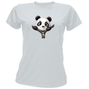 Camiseta Baby Look Panda no ziper