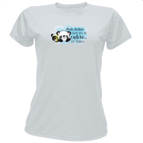 Camiseta Baby Look Panda pode deitar