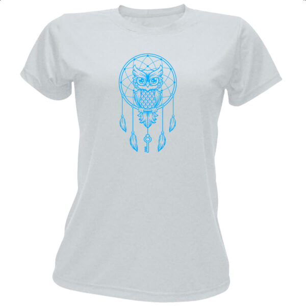 Camiseta Baby Look Apanhador de sonhos coruja
