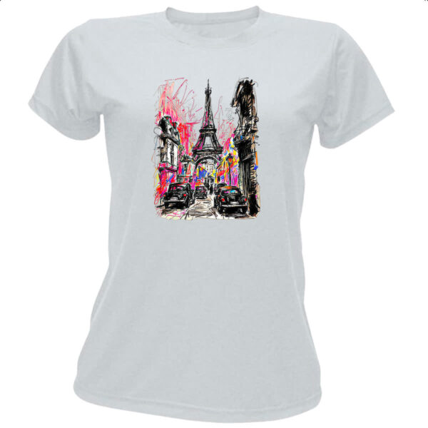 Camiseta Baby Look Paris street art