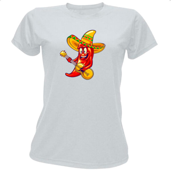 Camiseta Baby Look Pimenta sombrero serenata