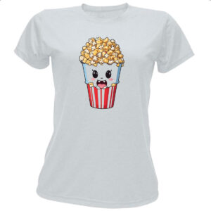 Camiseta Baby Look Pipoca cinema feliz